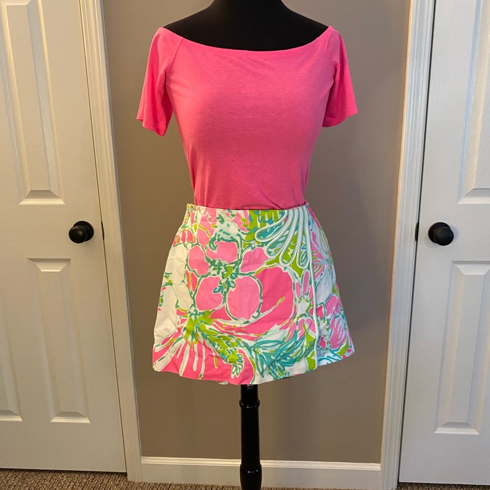 Lilly Pulitzer Embroidered Skort Size 6